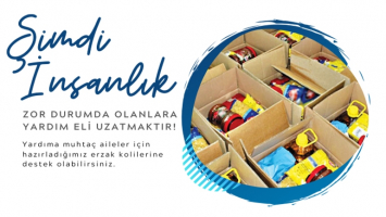 Uluslararası İnsanlık Derneğinden erzak kolisi yardımı